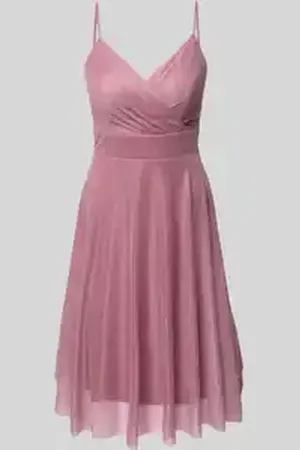 TROYDEN COLLECTION Cocktailjurk met tailleband