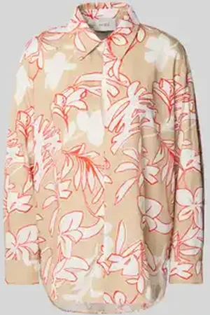 More Relaxed fit blouse met druppelvormige hals