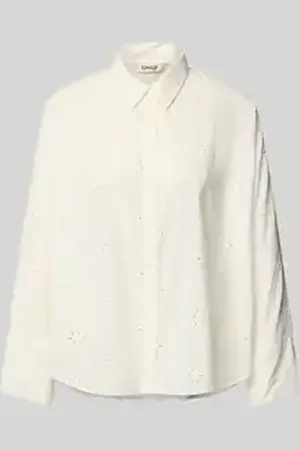ONLY Boxy fit overhemdblouse van puur katoen, model 
