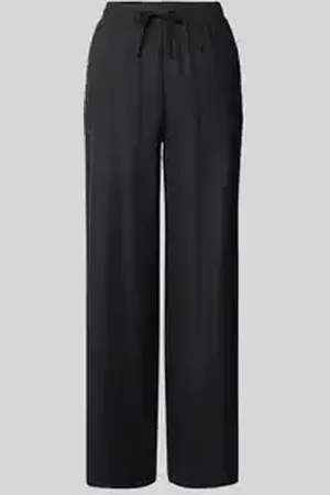Ichi Stoffen broek van een mix van linnen en viscose, model 