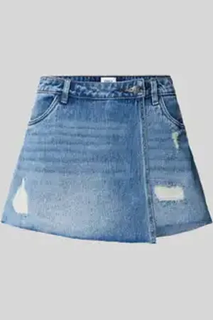 ONLY Regular fit korte jeans in wikkellook, model 