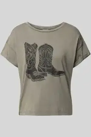 Noisy May T-shirt met labelprint, model 