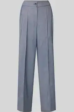 More Broek van viscosemix met persplooien