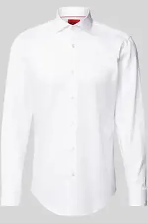 HUGO BOSS Slim fit zakelijk overhemd met haaikraag, model 