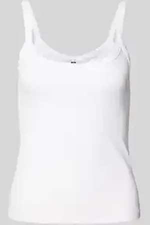 Pieces® Slim fit top met bandjes van katoenmix, model 