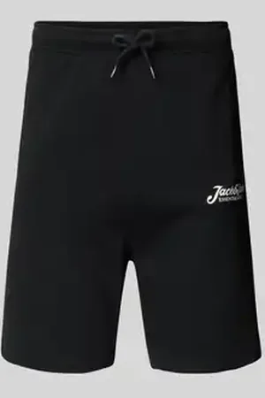 JACK & JONES Slim fit sweatpants met labelprint, model 