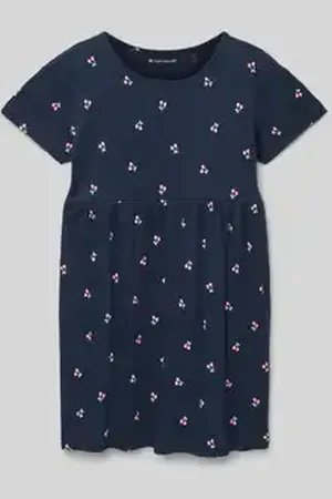TOM TAILOR Mini-jurk in A-lijn met all-over motief