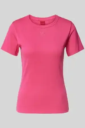 HUGO BOSS T-shirt met labelstitching, model 