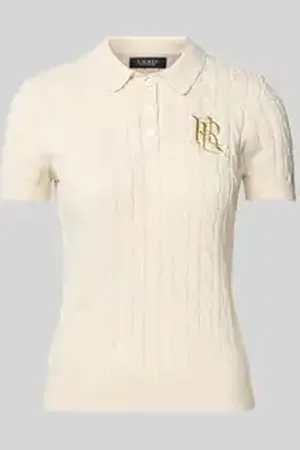 Ralph Lauren Poloshirt in gebreide look