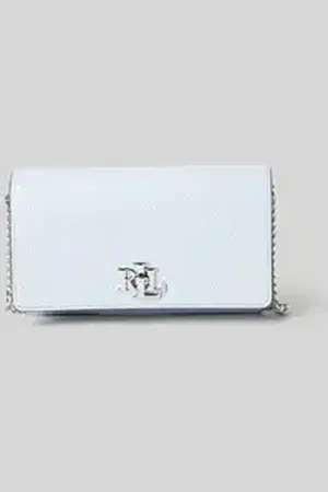Ralph Lauren Schoudertas van runderleer met labelapplicatie
