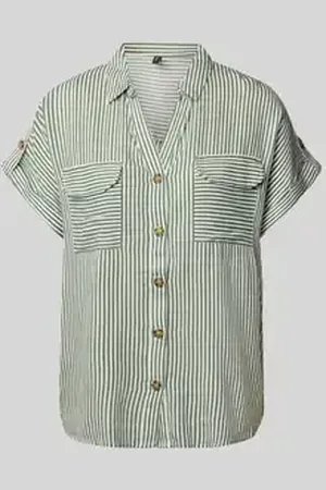 VERO MODA Regular fit overhemdblouse van pure viscose, model 