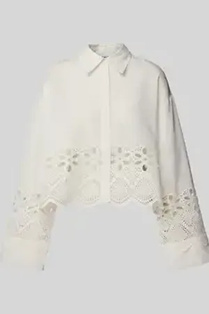 EDITED the label Korte blouse met broderie anglaise, model 