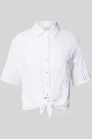 Christian Berg Overhemdblouse met broderie anglaise