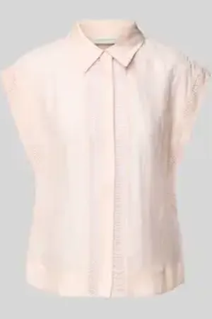 Copenhagen Muse Blouse met kapmouwen en blinde knoopsluiting, model 