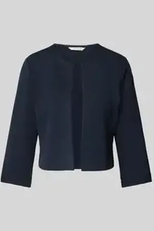 TOM TAILOR Shaped fit korte blazer van katoenmix