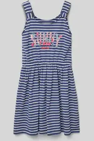 happy girls Jurk met pailletten en ronde hals