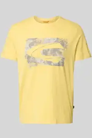 Camel Active T-shirt met logo en ronde hals