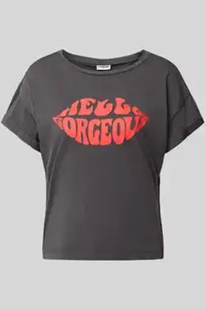 Noisy May T-shirt met labelprint, model 