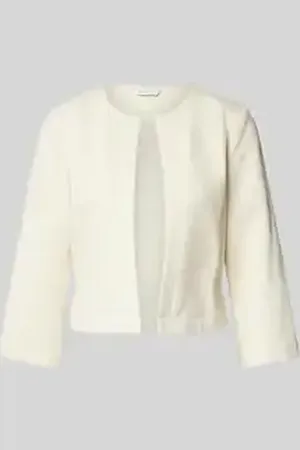TOM TAILOR Shaped fit korte blazer van katoenmix