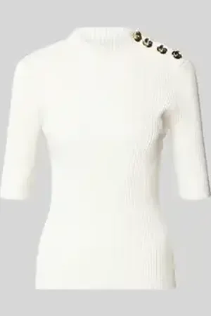 Ted Baker Gebreid shirt met sierknopen en 1/2-mouwen