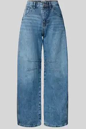 Review Barrel fit jeans met steekzakken