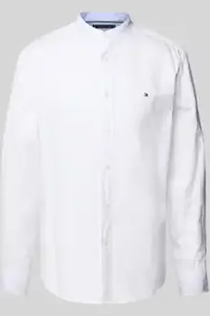 Tommy Hilfiger Regular fit vrijetijdsoverhemd van een mix van katoen en linnen