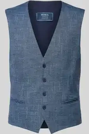 McNeal Slim fit gilet met paspelzakken