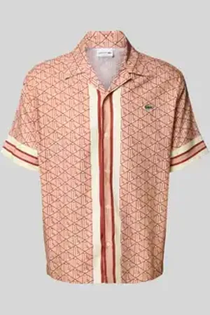 Lacoste Vrijetijdsoverhemd met labeldetail