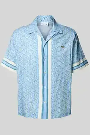 Lacoste Vrijetijdsoverhemd met labeldetail