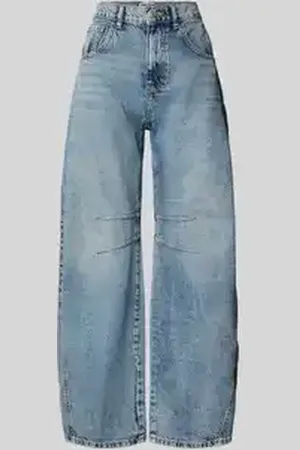 Review Barrel fit jeans met steekzakken