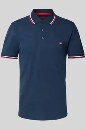 Christian Berg Poloshirt met labelstitching