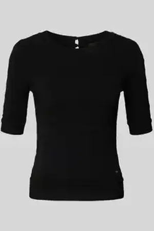 HUGO BOSS Gebreide pullover met ribboorden, model 