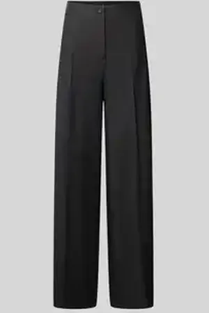 Karo Kauer Wide leg stoffen broek met persplooien