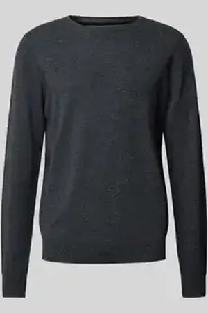 Fynch-Hatton Gebreide pullover met labelstitching