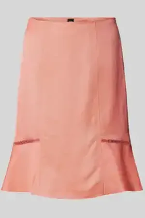HUGO BOSS Knielange rok in effen design, model 