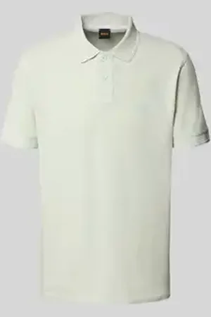 HUGO BOSS Slim fit poloshirt met labelprint, model 