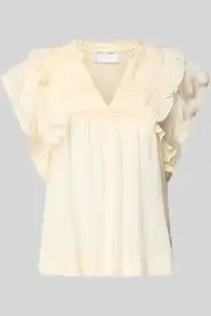 Neo Noir Regular fit blousetop met kapmouwen, model 