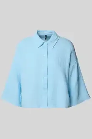 VERO MODA Loose fit overhemdblouse van puur katoen, model 