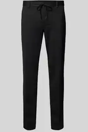 QS by s.Oliver Slim fit joggingbroek van elastische jersey, model 