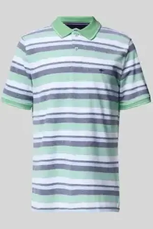 Fynch-Hatton Regular fit poloshirt met labelstitching