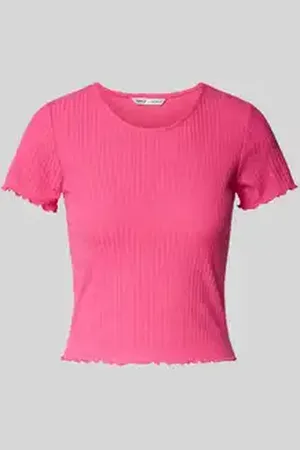 ONLY Regular fit T-shirt met volants, model 