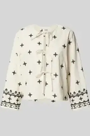 B YOUNG Overhemdblouse met vetersluiting, model 