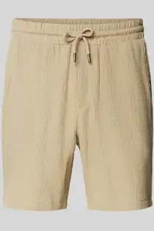 Only & Sons Korte broek met structuurmotief en elastische band, model 