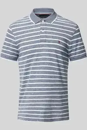 Tommy Hilfiger Regular fit poloshirt van een mix van katoen en linnen