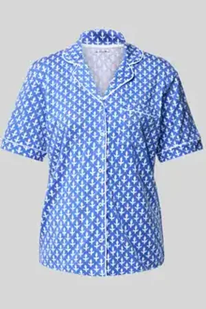 Christian Berg Pyjamabovendeel met knoopsluiting