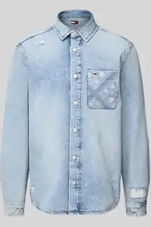 Tommy Hilfiger Regular fit jeansoverhemd van puur katoen