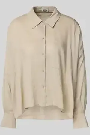Drykorn Relaxed fit linnen blouse met borstzak, model 