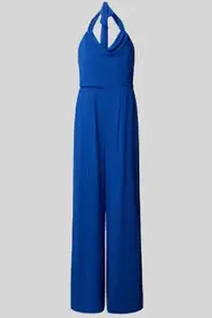 Jake*s Jumpsuit met plissévouwen en ronde hals