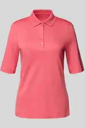 Christian Berg Poloshirt met korte knoopsluiting