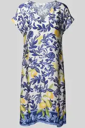 ROBE LÉGÈRE Knielange jurk van viscose met V-hals